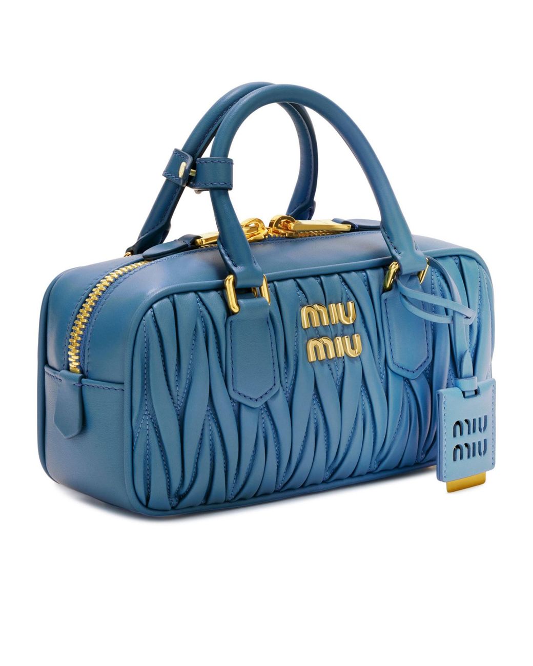Miu Miu Blue Solid Color Mini Handbag