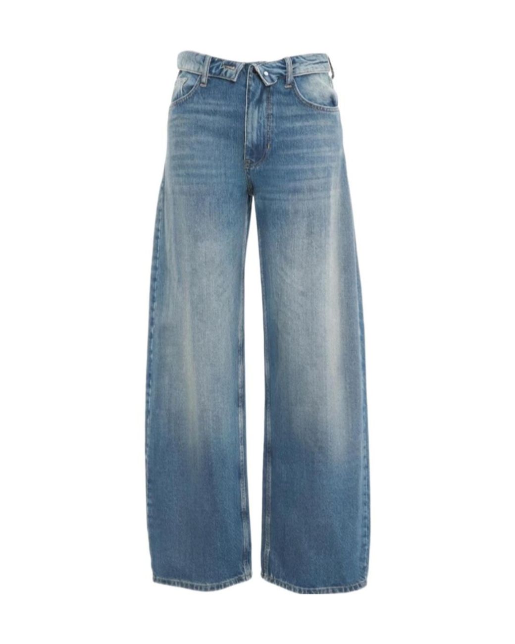 Liu Jo Blue High Waist Loose-Fit Pants