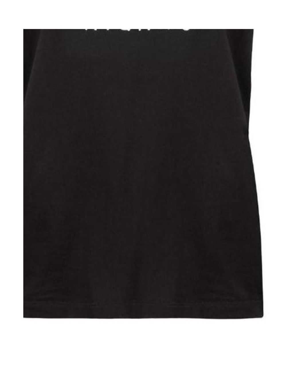 MSGM Black Logo Print T-Shirt