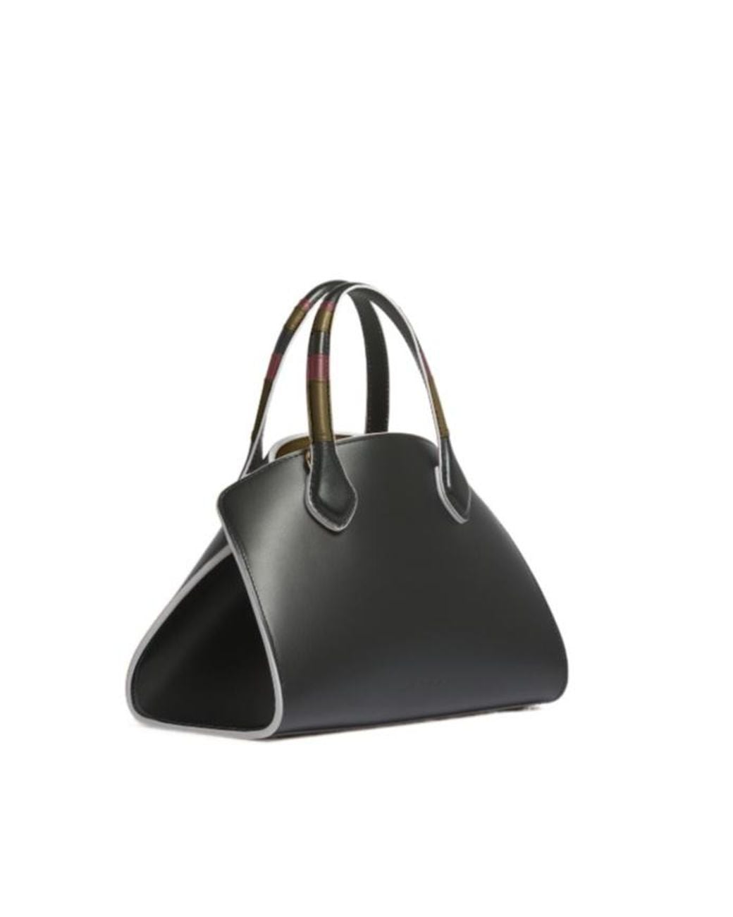Marni Black Overlap Small Tote Bag