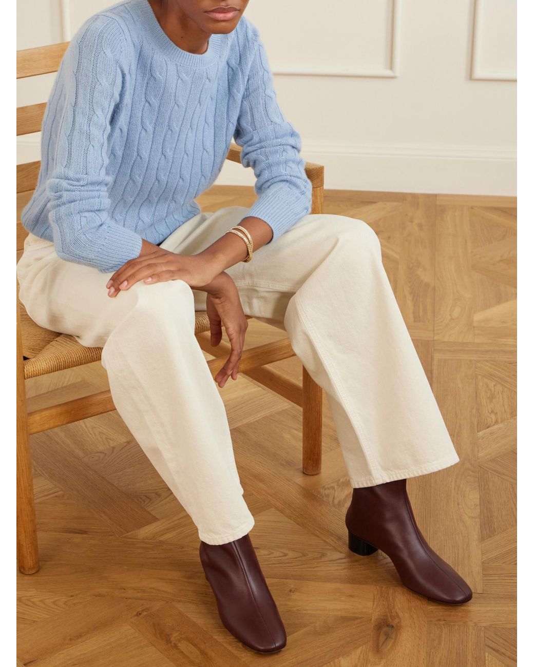 Le Monde Beryl Brown Carole Leather Ankle Boots
