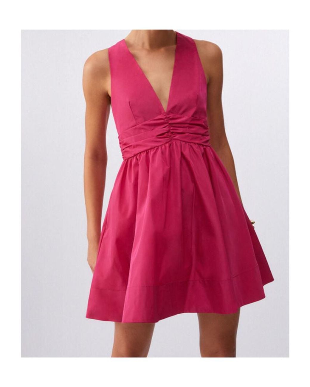 Liu Jo Pink Short Taffeta Dress
