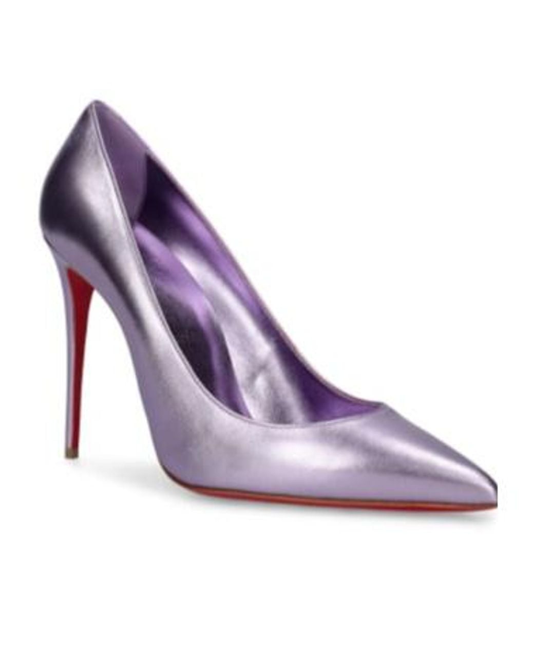 Christian Louboutin Purple Kate Pointed High Heels