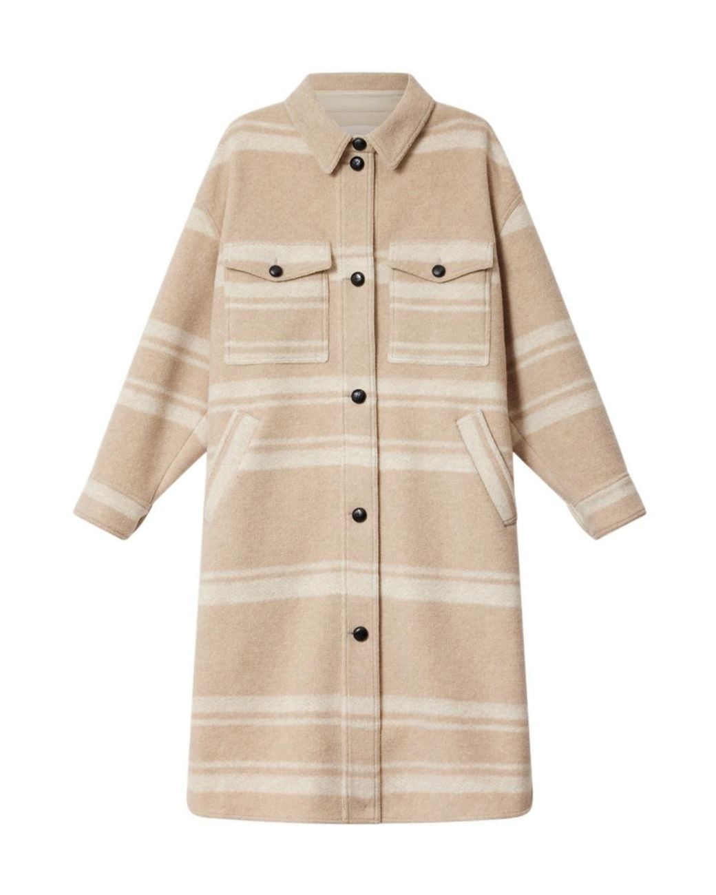 Isabel Marant Natural Isabel Marant Étoile Djila Checked Coat