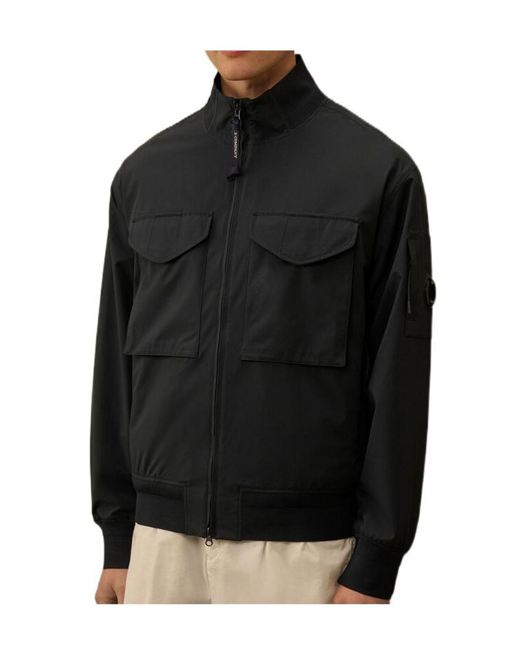 C P Company Blue Long-Sleeved Jacket for men