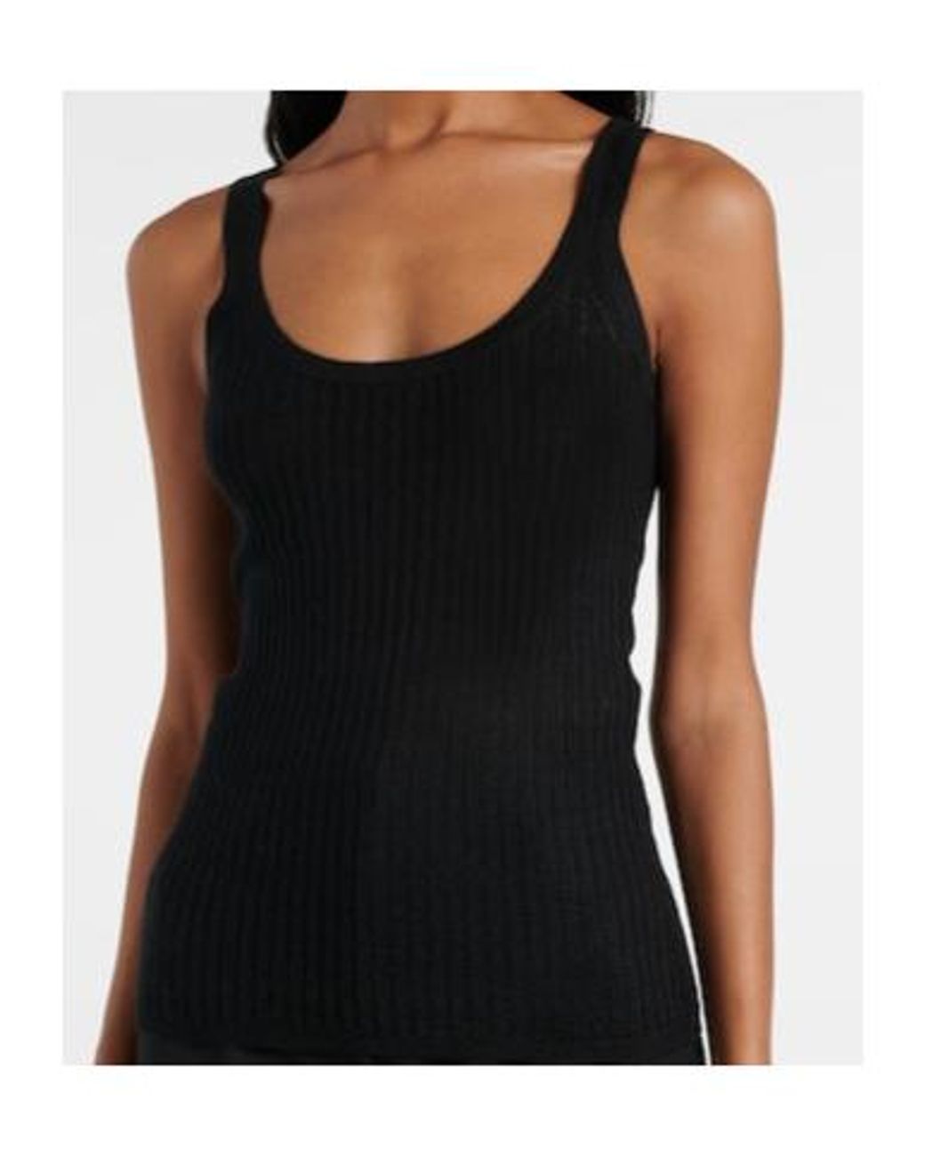 Gabriela Hearst Black Nevin Cashmere And Silk Tank Top