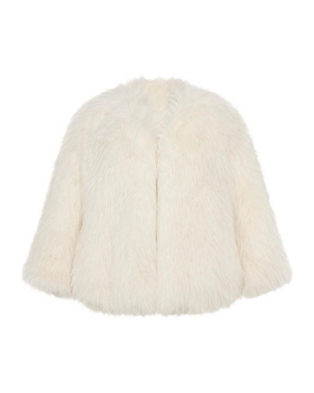 Yves Salomon Natural Long-Sleeved Fur
