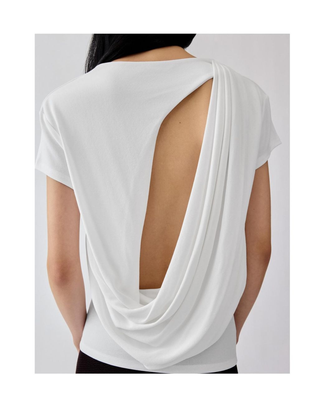 Jacquemus White The Mistral Open Back Top