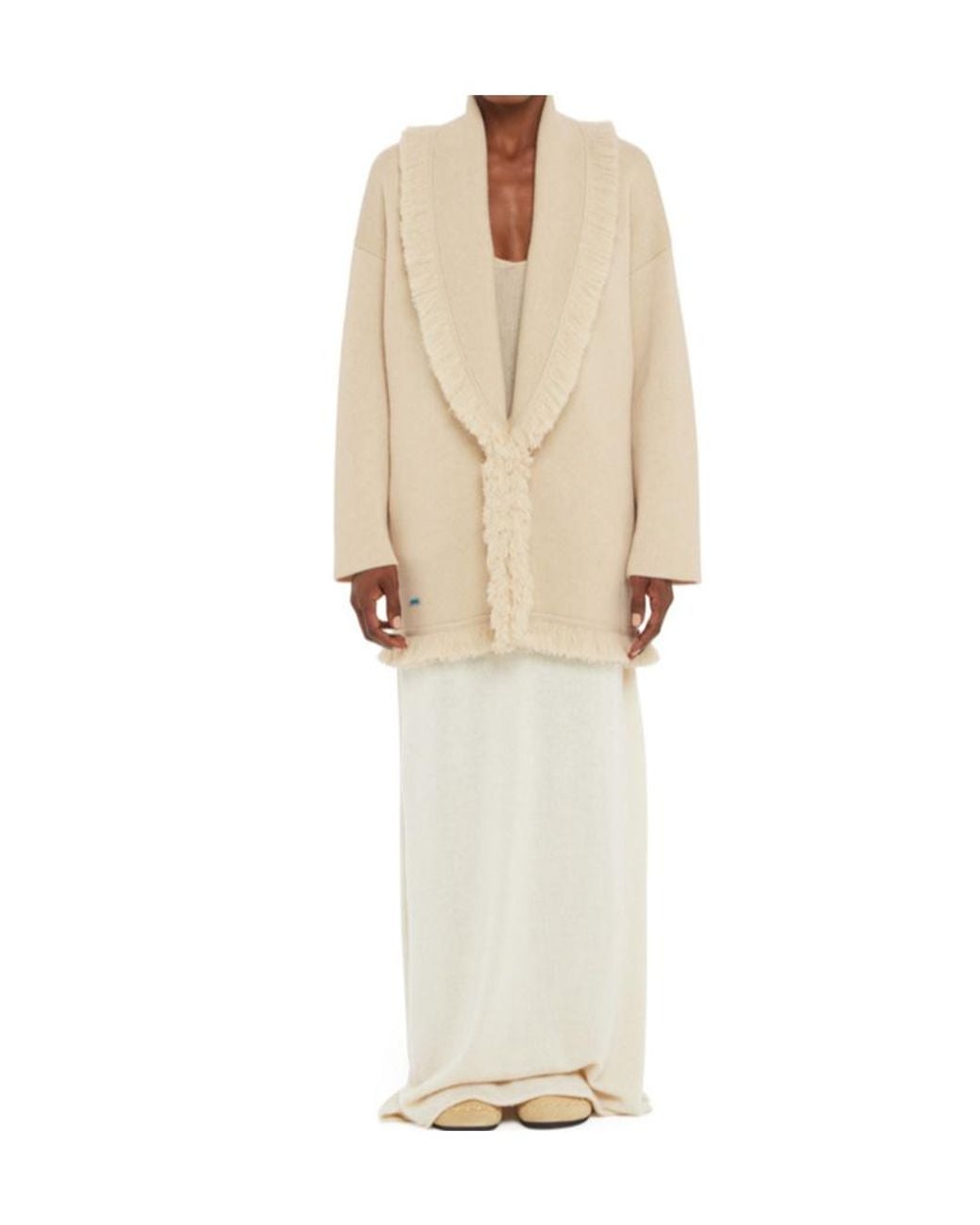 Alanui Natural Finest Single-Breasted Coat