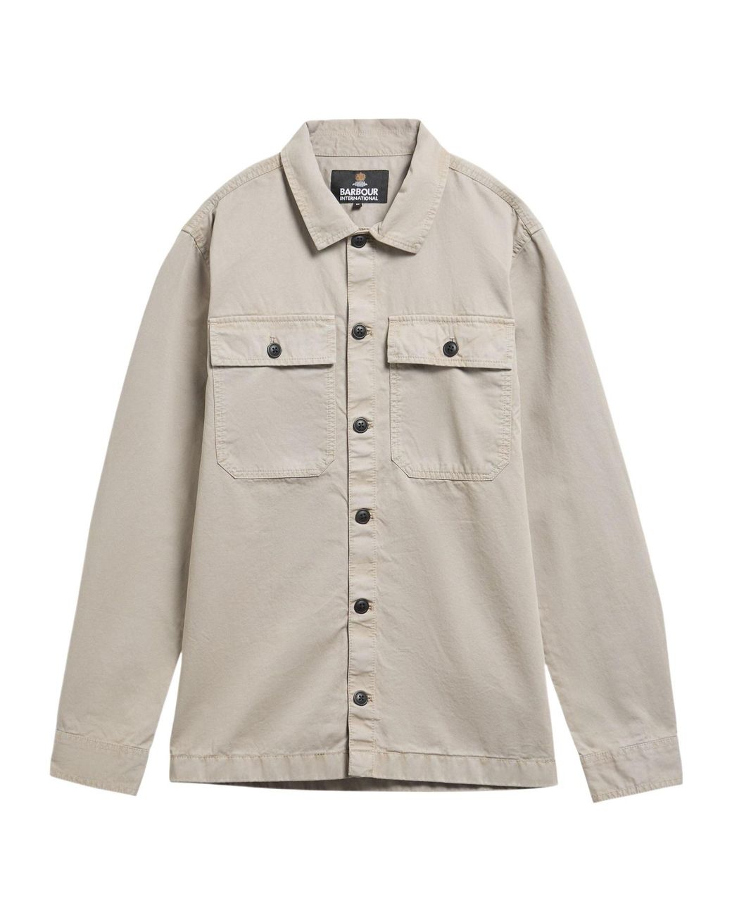 Barbour Gray Arlo Long-Sleeve Shirt Jacket for men