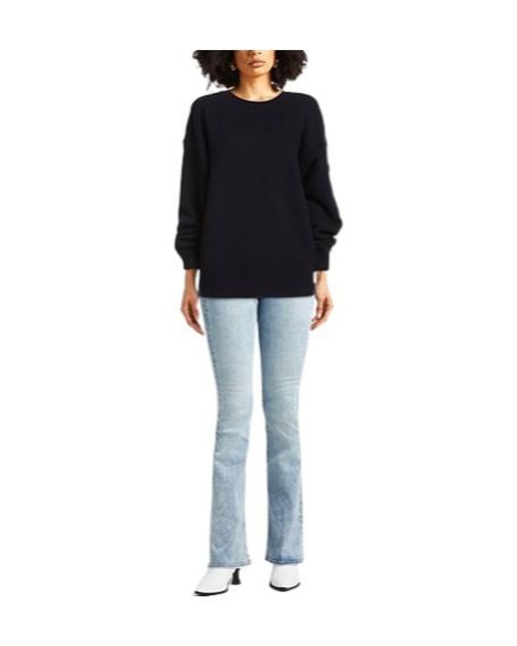 Chloé Blue Knitted Long-Sleeved And Round-Neck