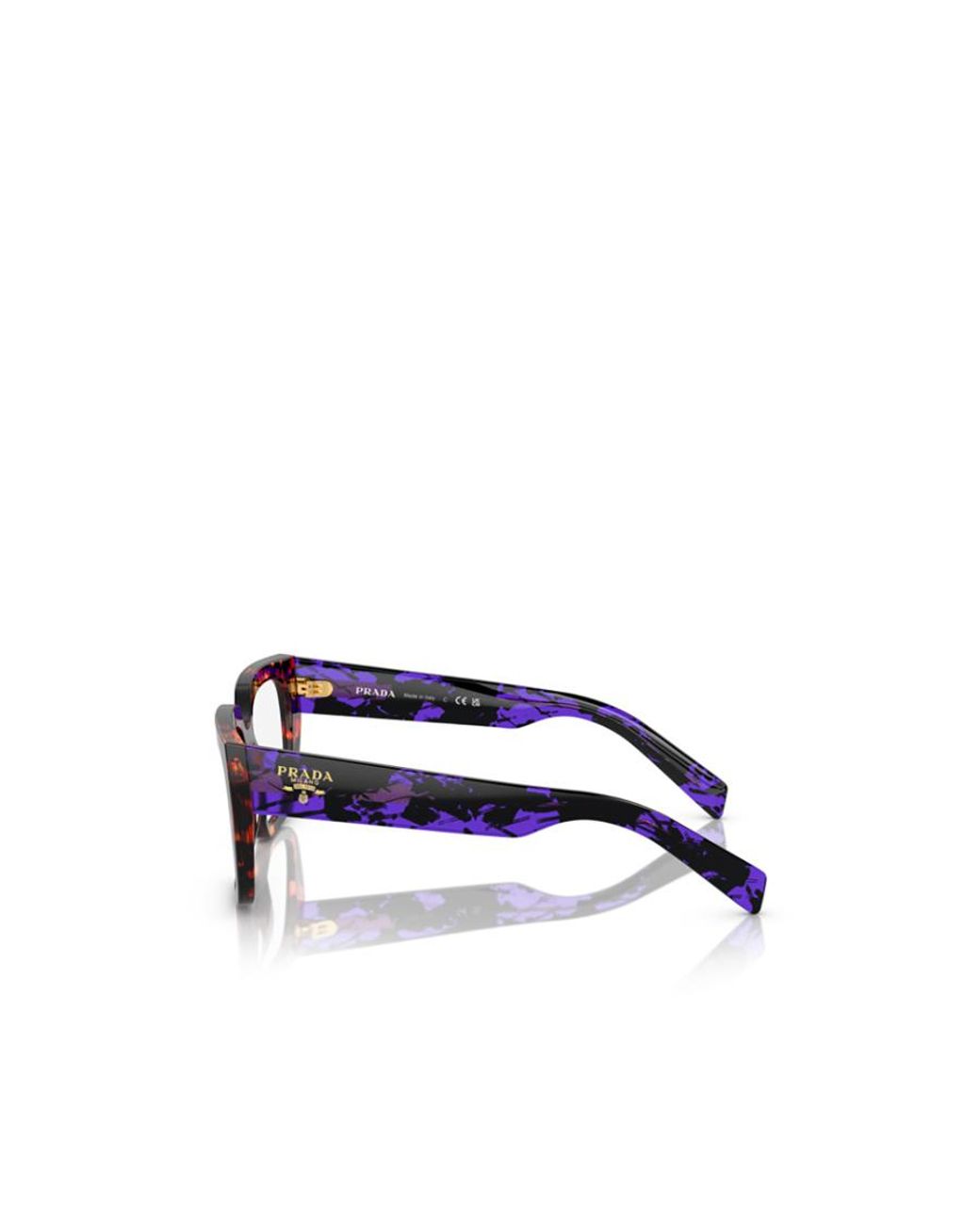 Prada White Eyewear Cat-Eye Glasses