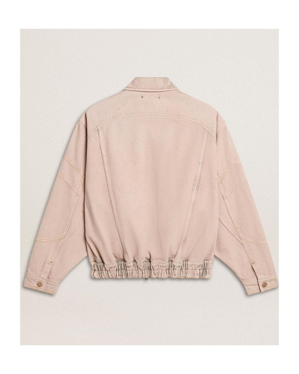 Golden Goose Deluxe Brand Natural Elasticated Waist Bomber Jacket