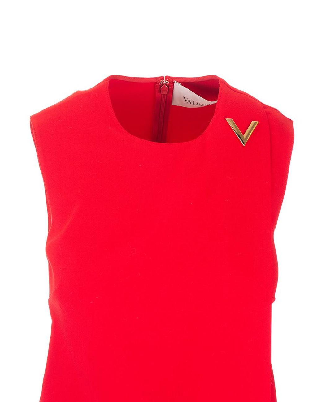 Valentino Red Sleeveless Dress
