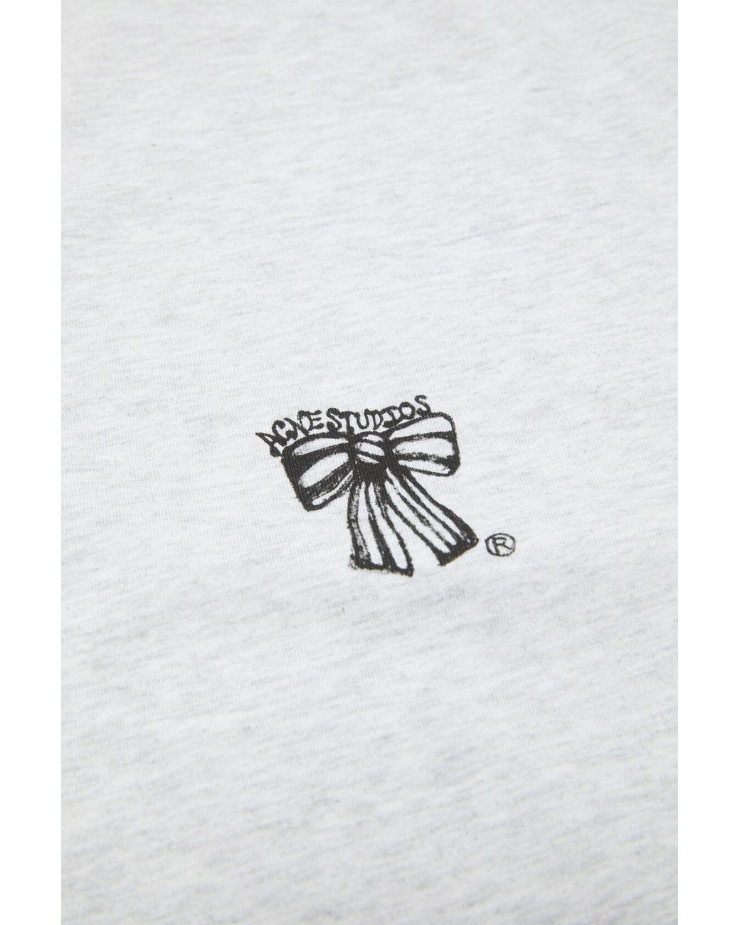 Acne White Logo-Print T-Shirt for men