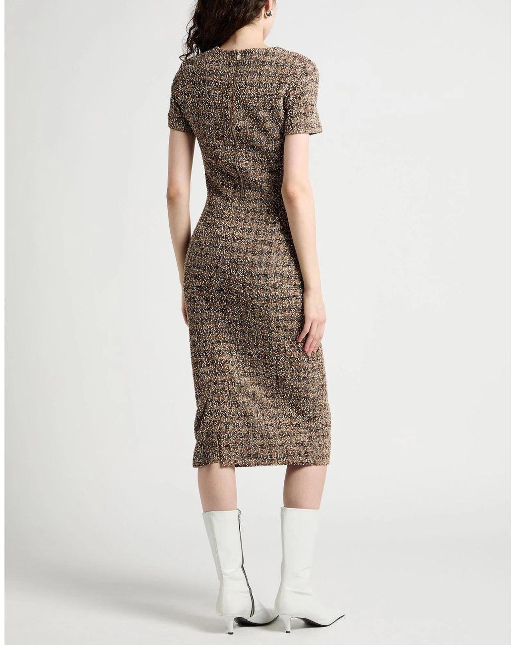 Max Mara Brown Slim-Fit Dress
