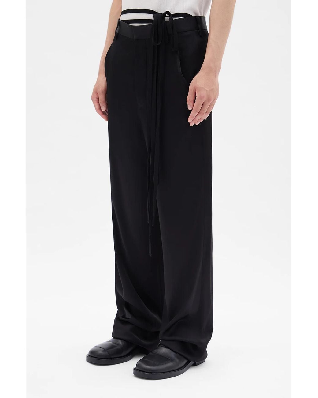Ann Demeulemeester Black Leon Trousers for men