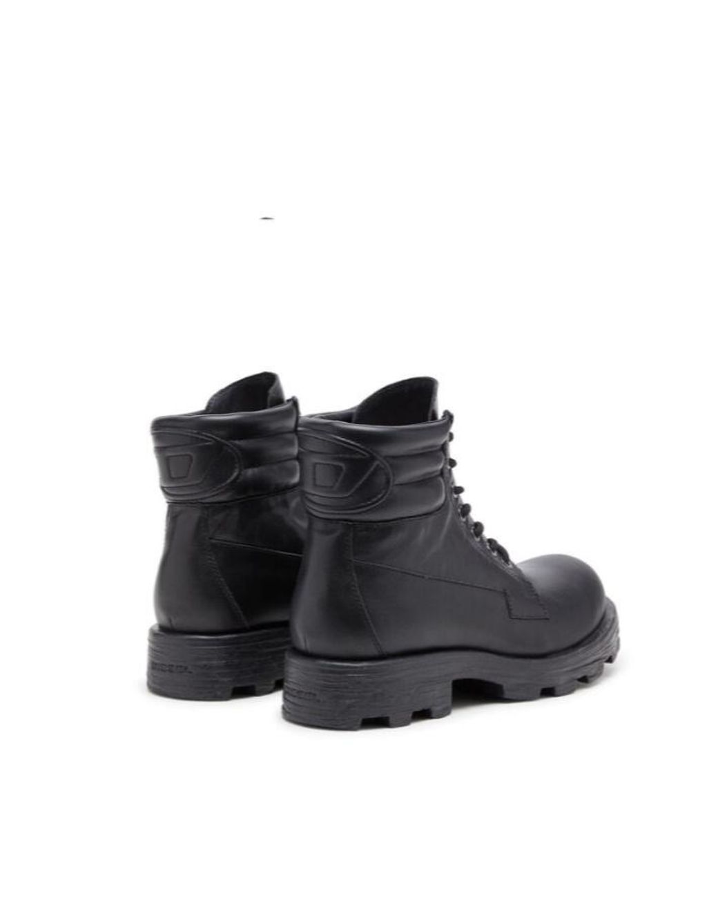 DIESEL Black D-Hammer Combat Boots for men