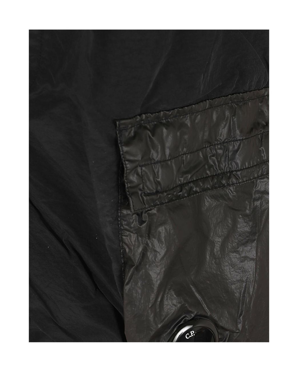 C P Company Black Lens Pocket Swim Shorts for men