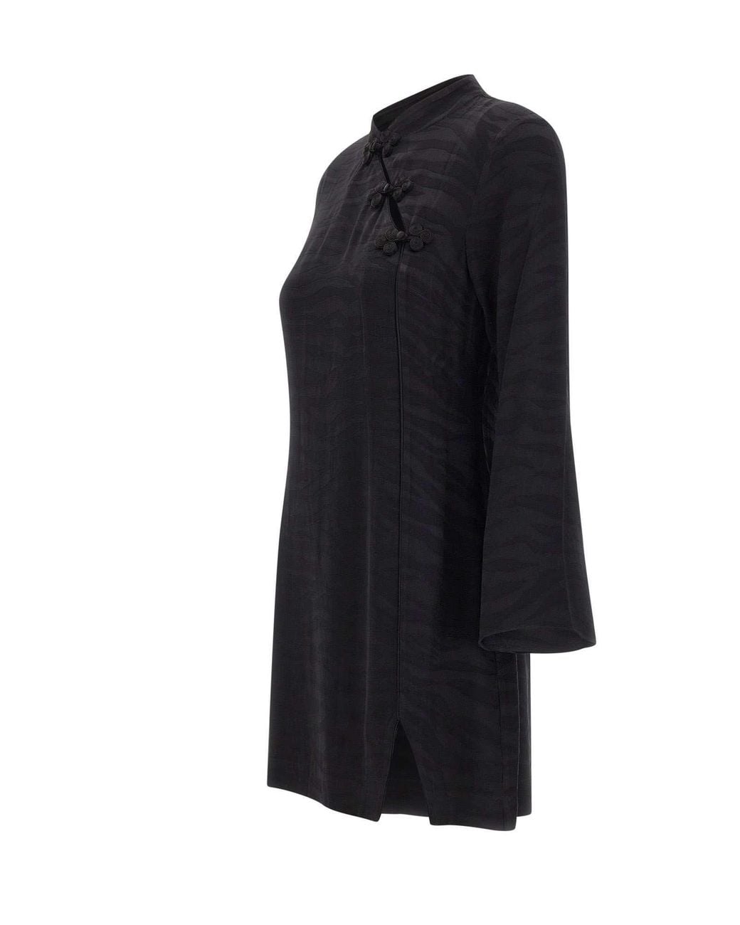 Rixo Black Long-Sleeved Dress