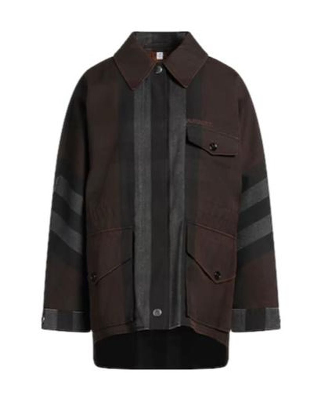 Burberry Black Classic Printed Jacket