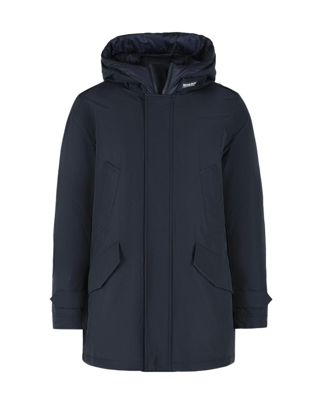 Woolrich Blue Polar High Collar Parka for men