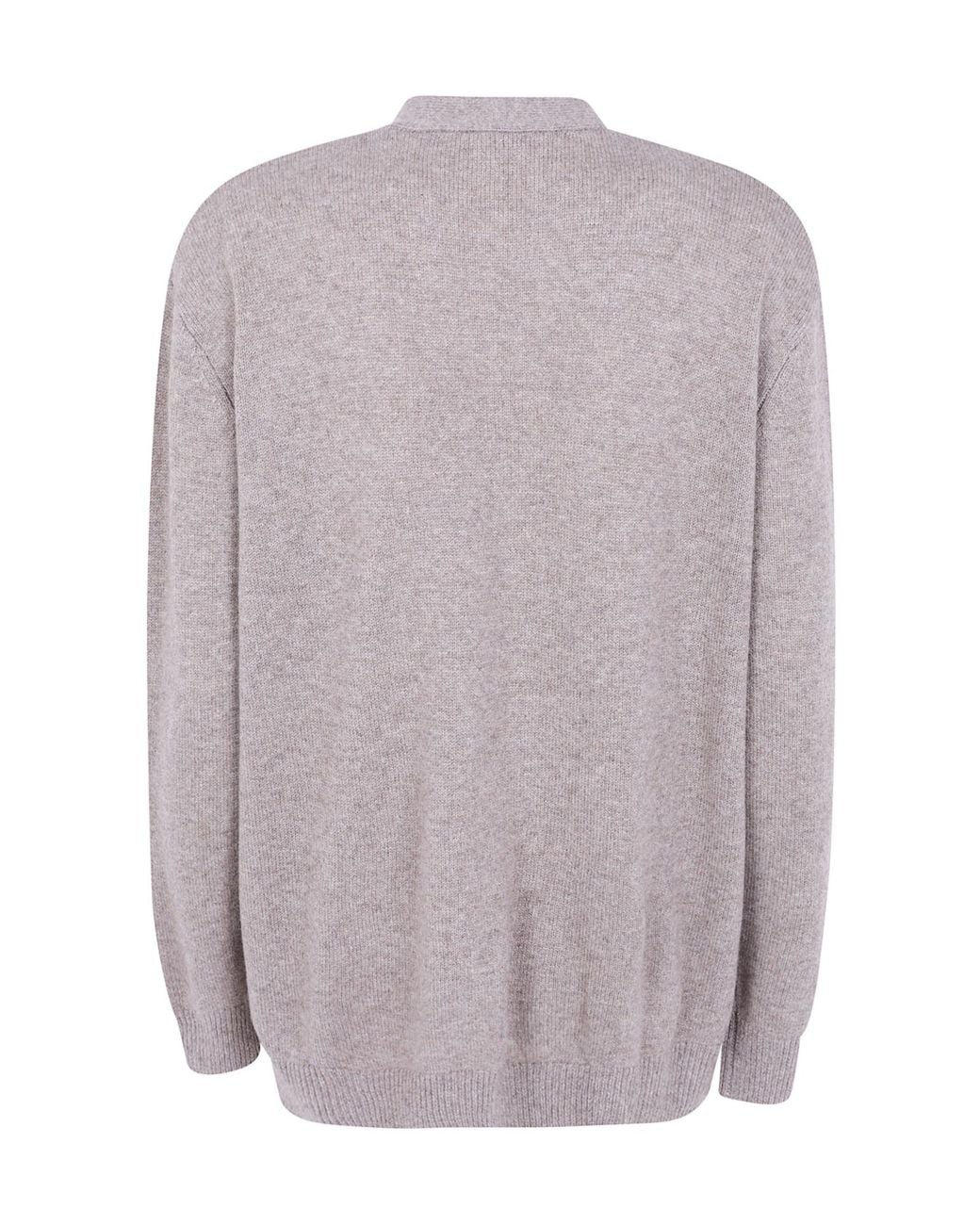 Aspesi Purple V-Neck Buttoned Cardigan