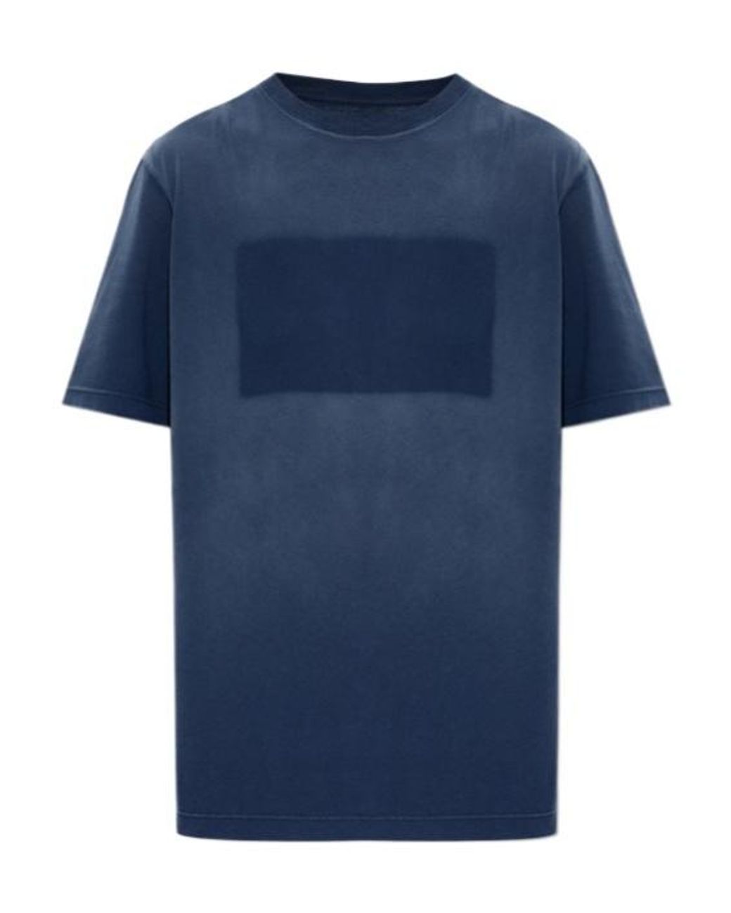 Maison Margiela Blue Short-Sleeved Crewneck T-Shirt