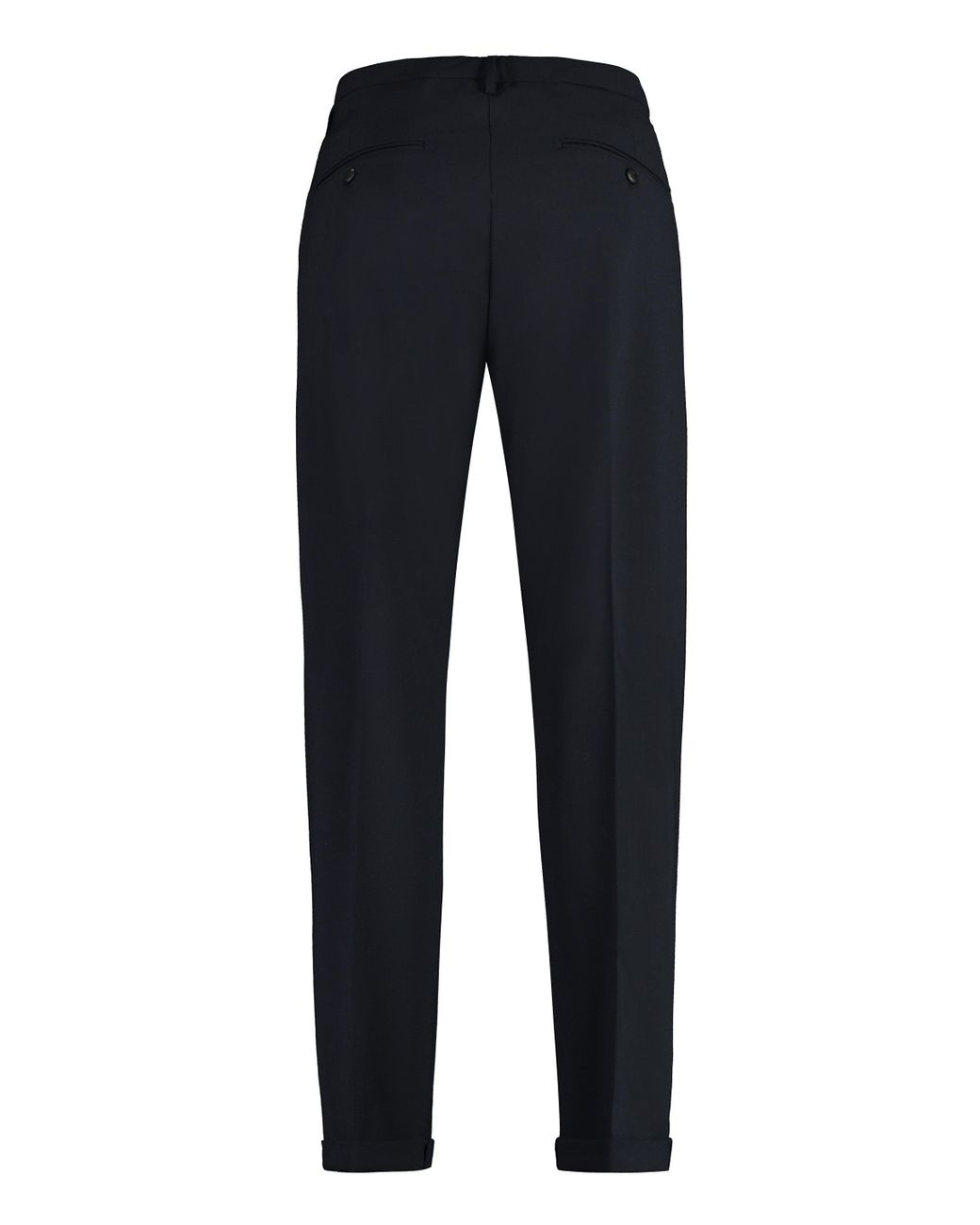 Dondup Blue Gaubert Wool Blend Chino Trousers for men