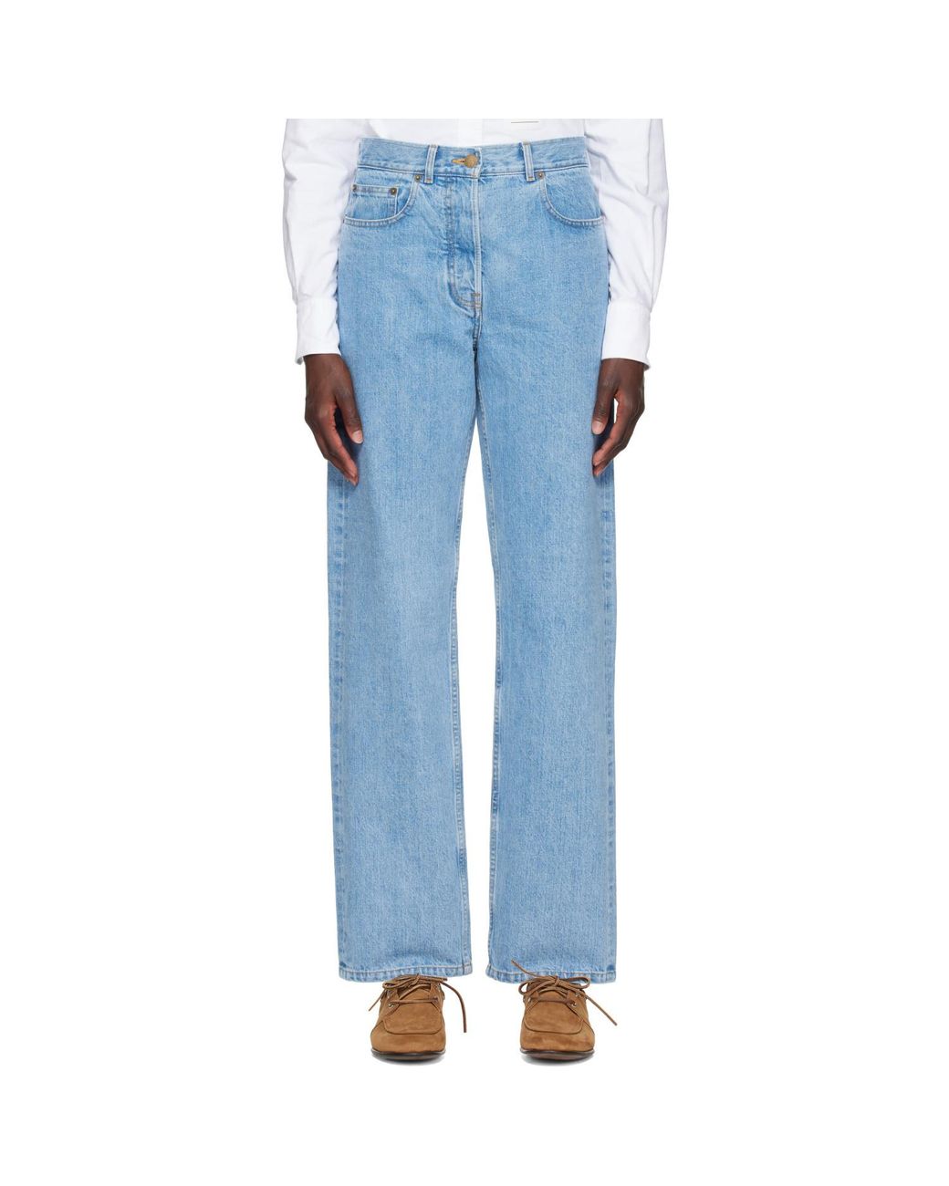 Thom Browne Blue Straight-Leg Jeans