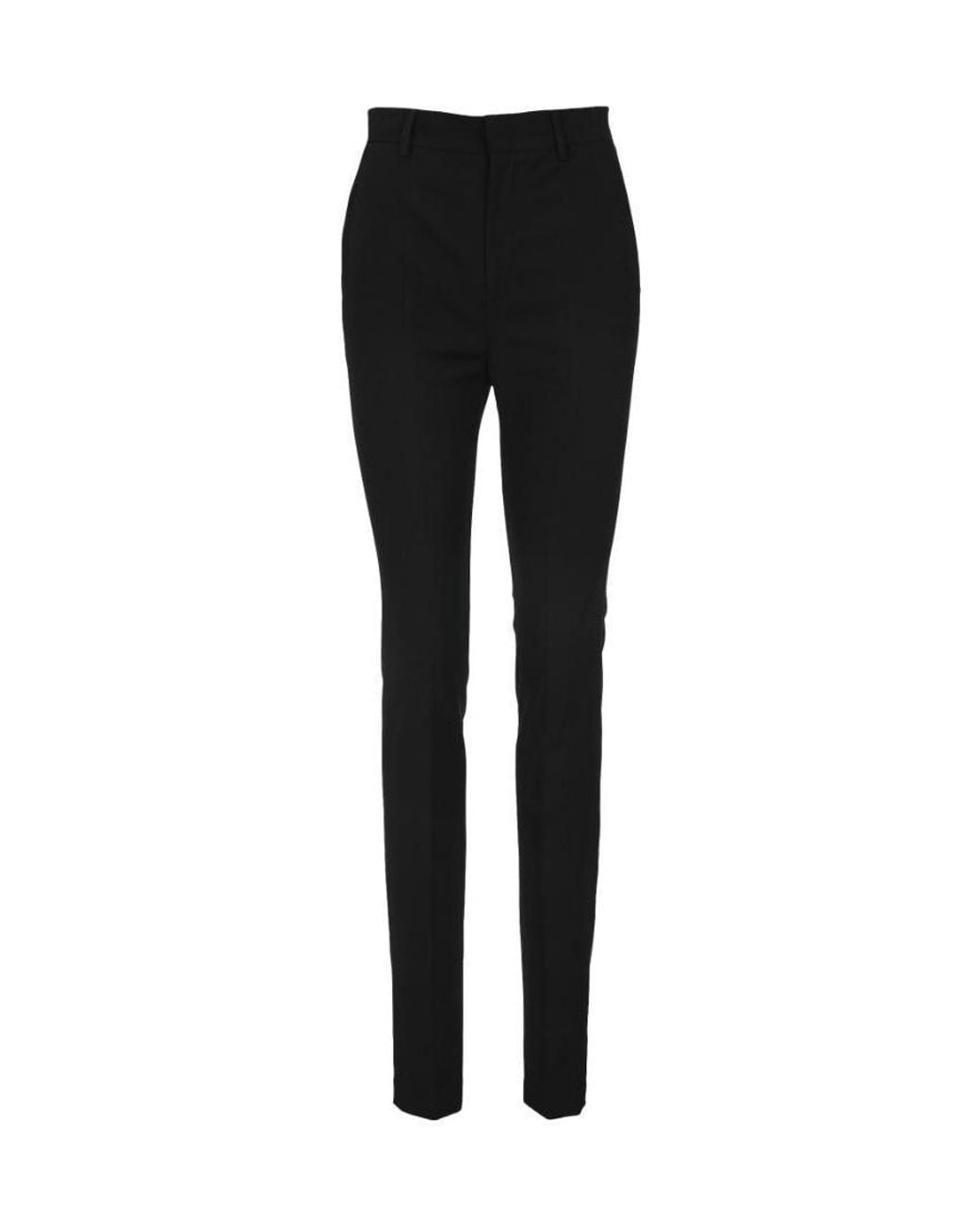 RED Valentino Black Slim High-Waist Trousers