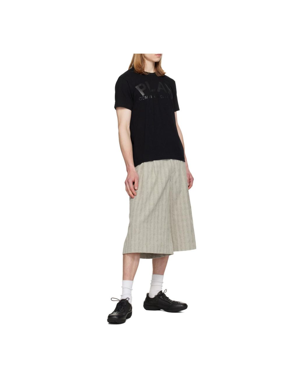 COMME DES GARÇONS PLAY Black Logo Printed T-Shirt for men