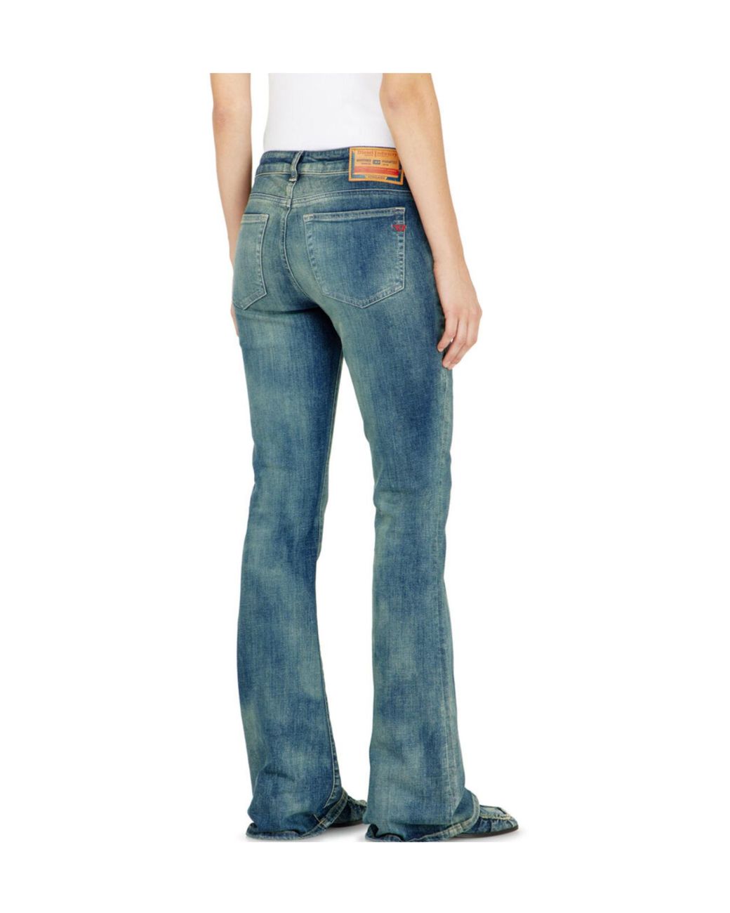 DIESEL Blue Bootcut Jeans Low Waist 1969 D-Ebbey