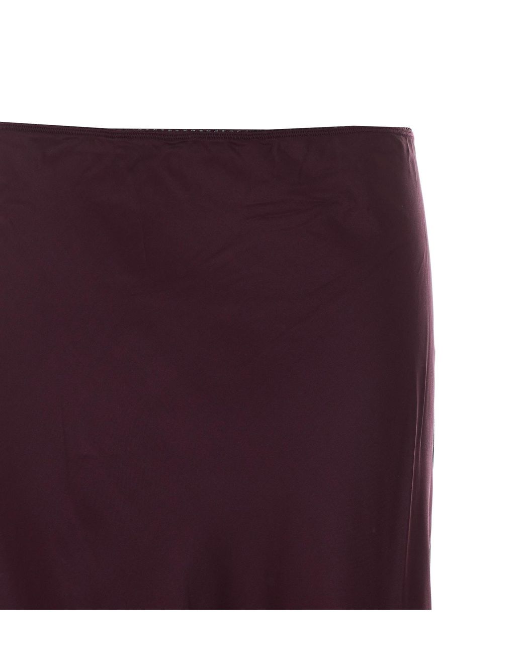 Rixo Purple Lace-Trimmed Skirt