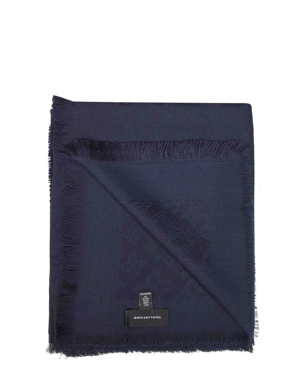 Tagliatore Blue Worn-Out Scarf for men