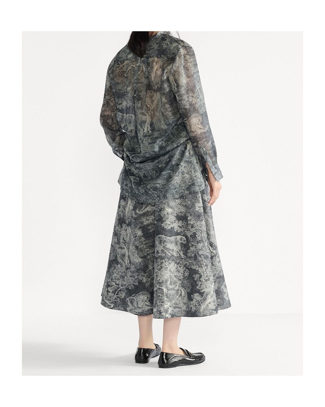 Dior Gray Iviera Long Blouse
