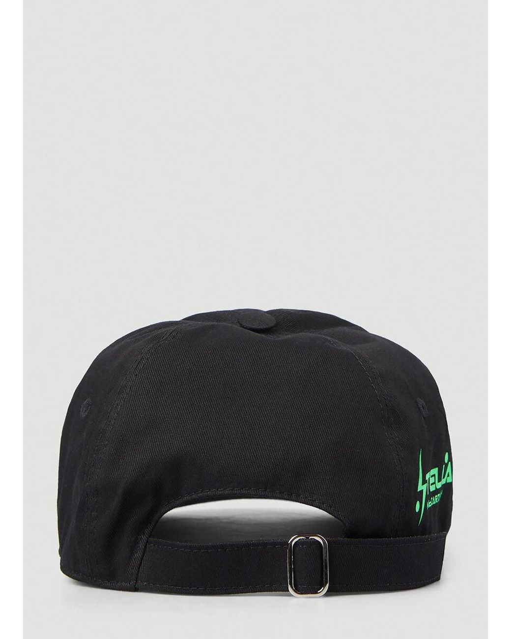 Stella McCartney Black Logo Print Baseball Cap for men