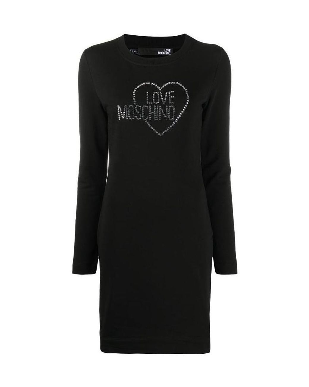Moschino Black Logo Detail Dress