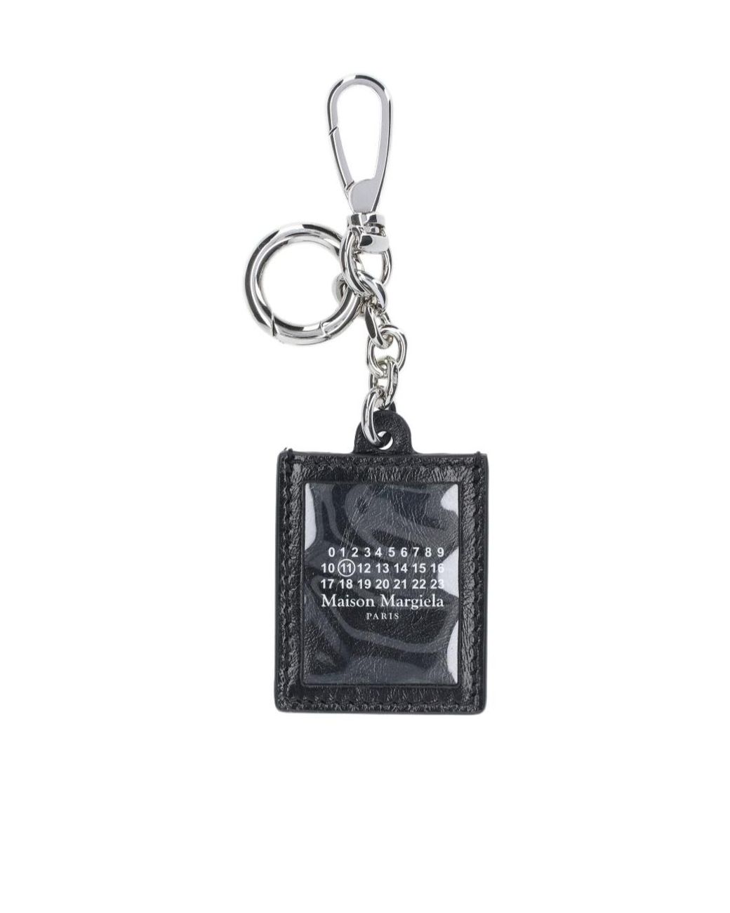 Maison Margiela White Logo-Detail Keyring