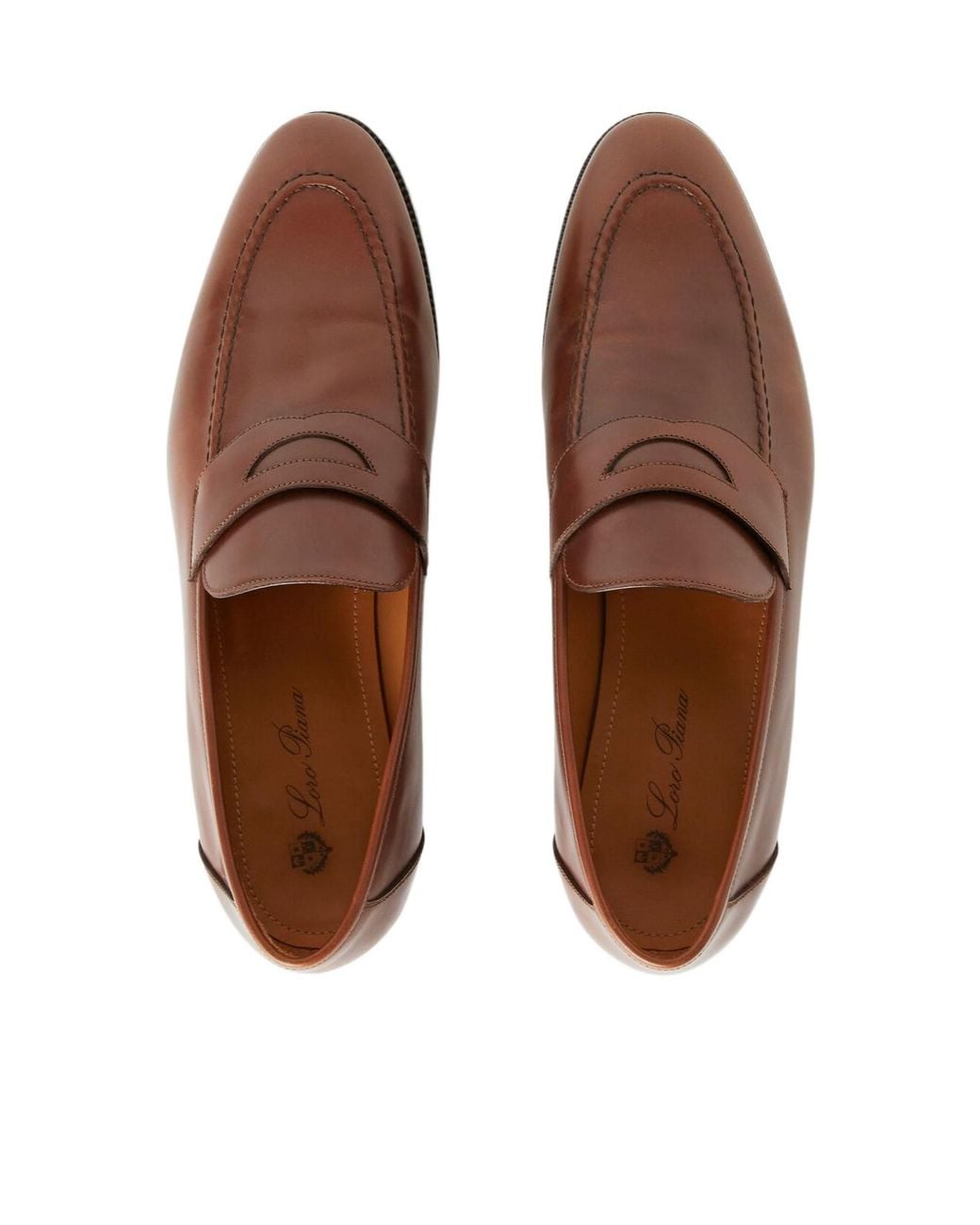 Loro Piana Brown Sergio Loafers for men
