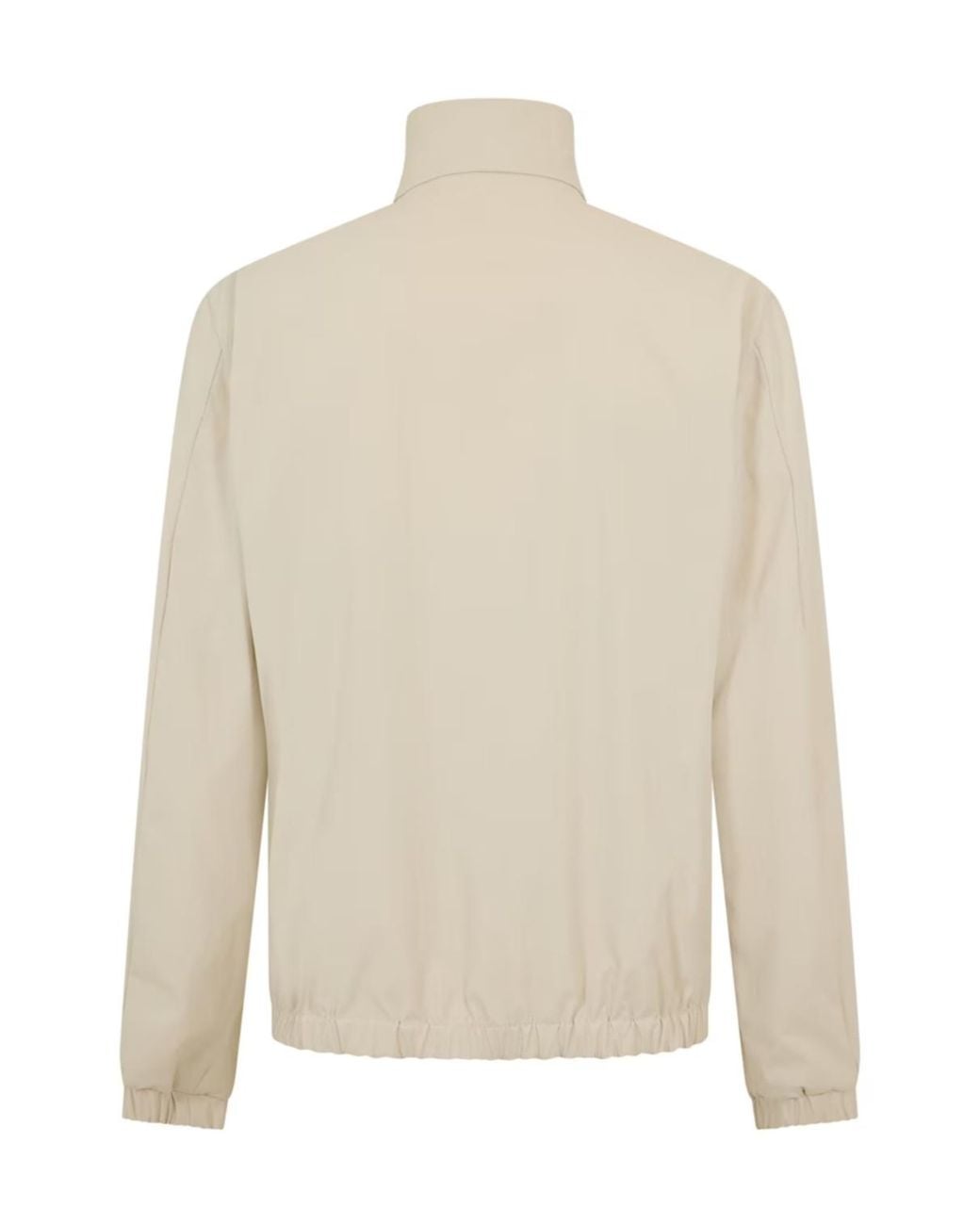 Moncler White Logo-Stamped Casual Jacket for men