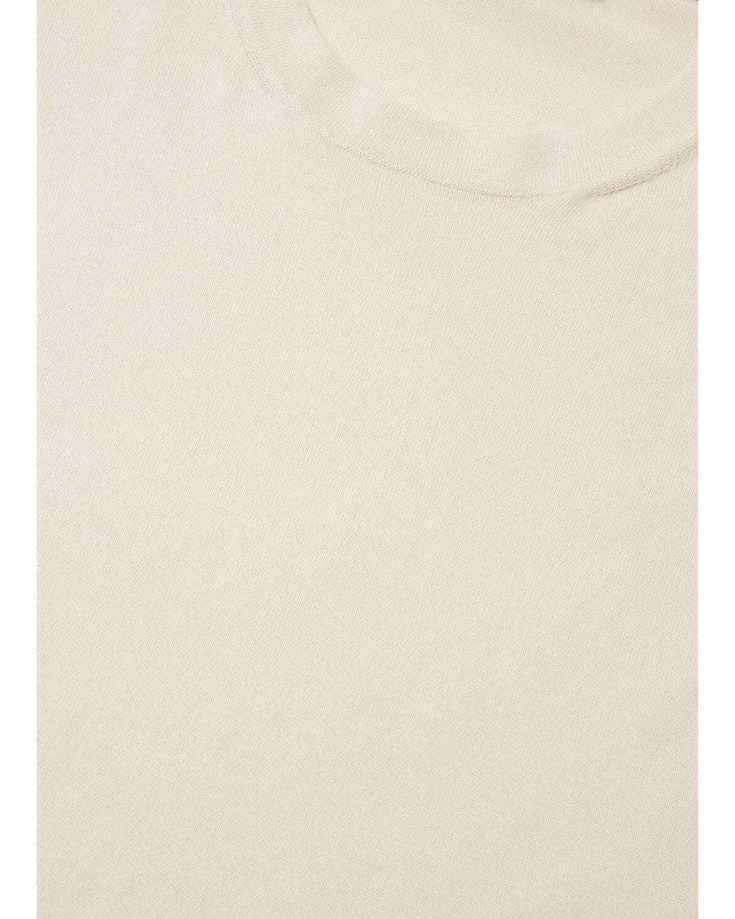 Loro Piana White Ice Wish Short-Sleeve Crewneck for men