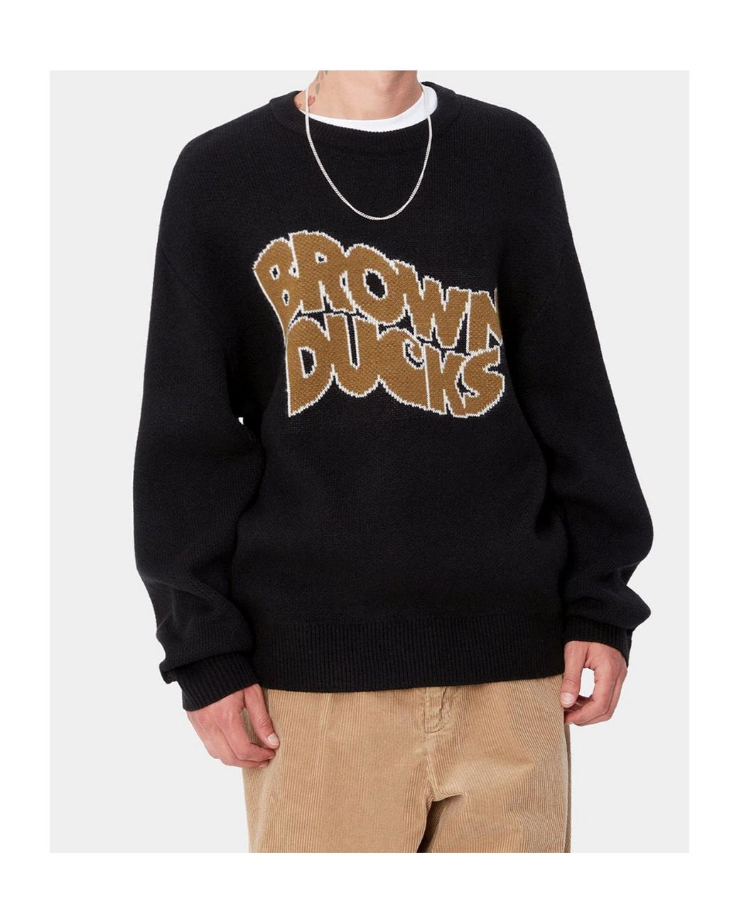 Carhartt Black Long-Sleeved Knitted Sweater for men