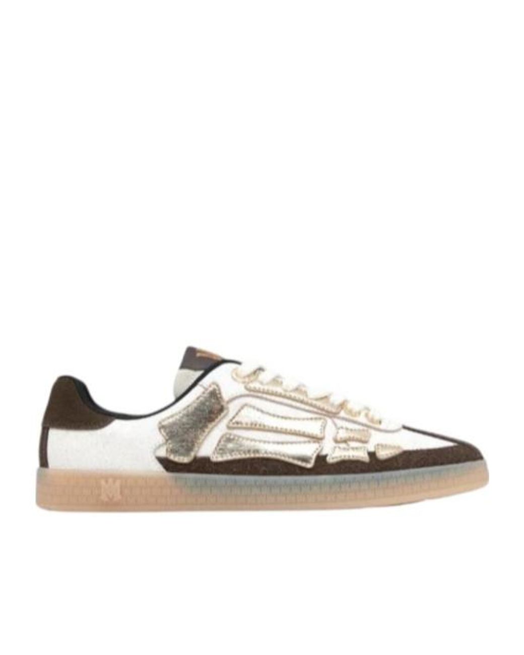 Amiri White Metallic Pacific Bones Sneakers for men