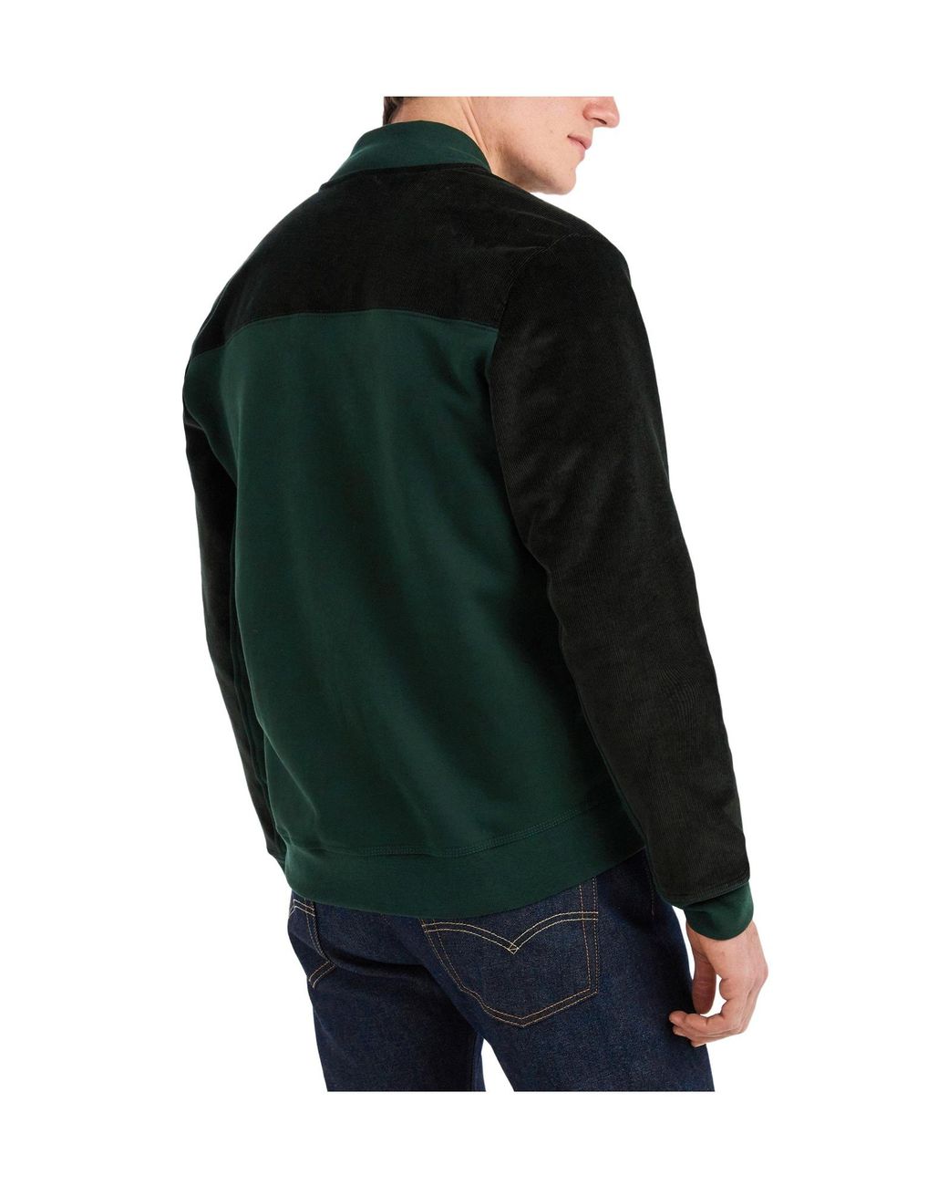 Paul Smith Green Dark Colourblock Bomber Jacket for men