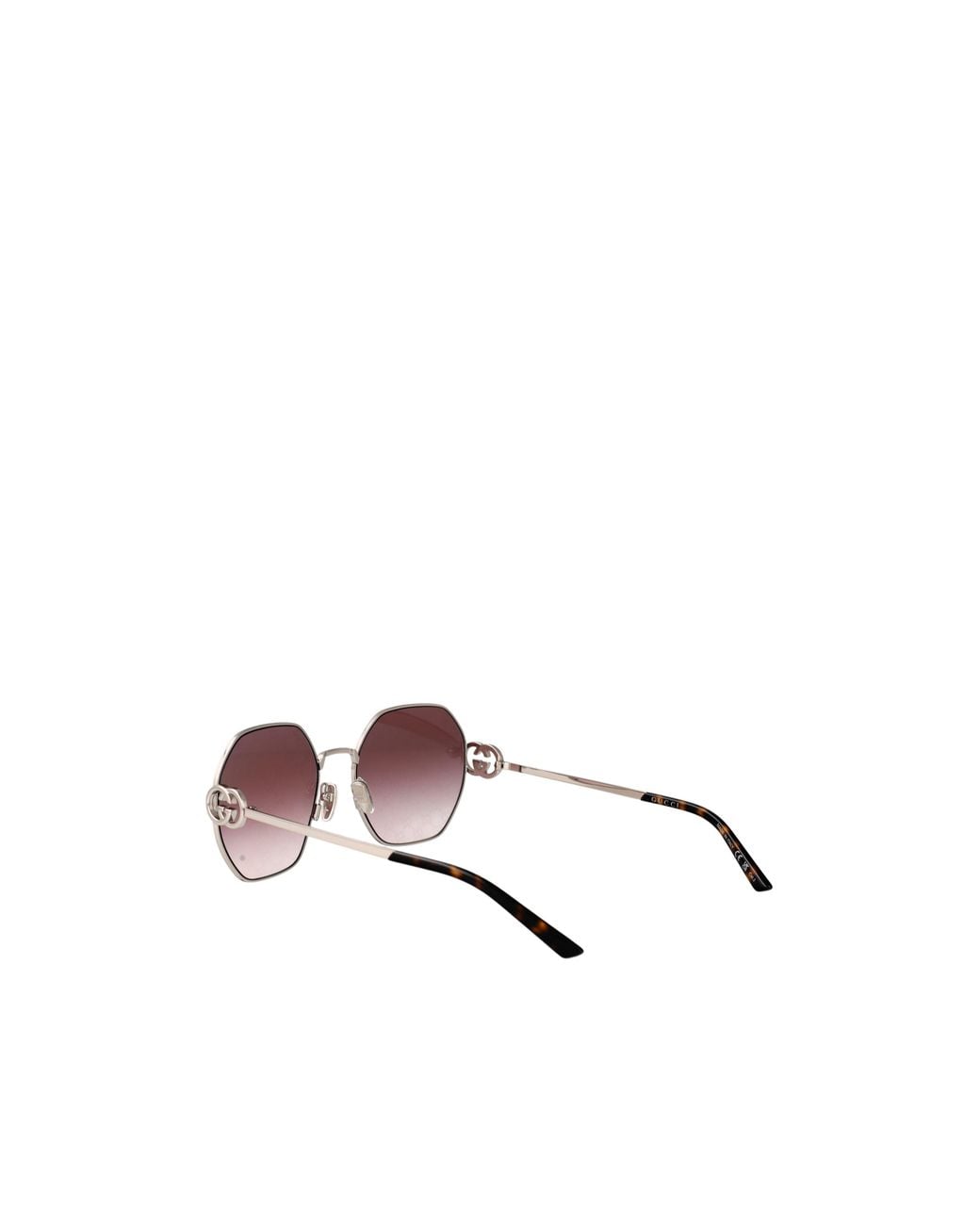 Gucci Pink Eyewear Irregular Frame Sunglasses