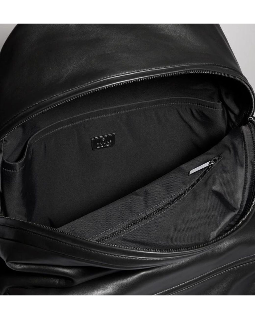 Gucci Black Tag Large Backpack for men