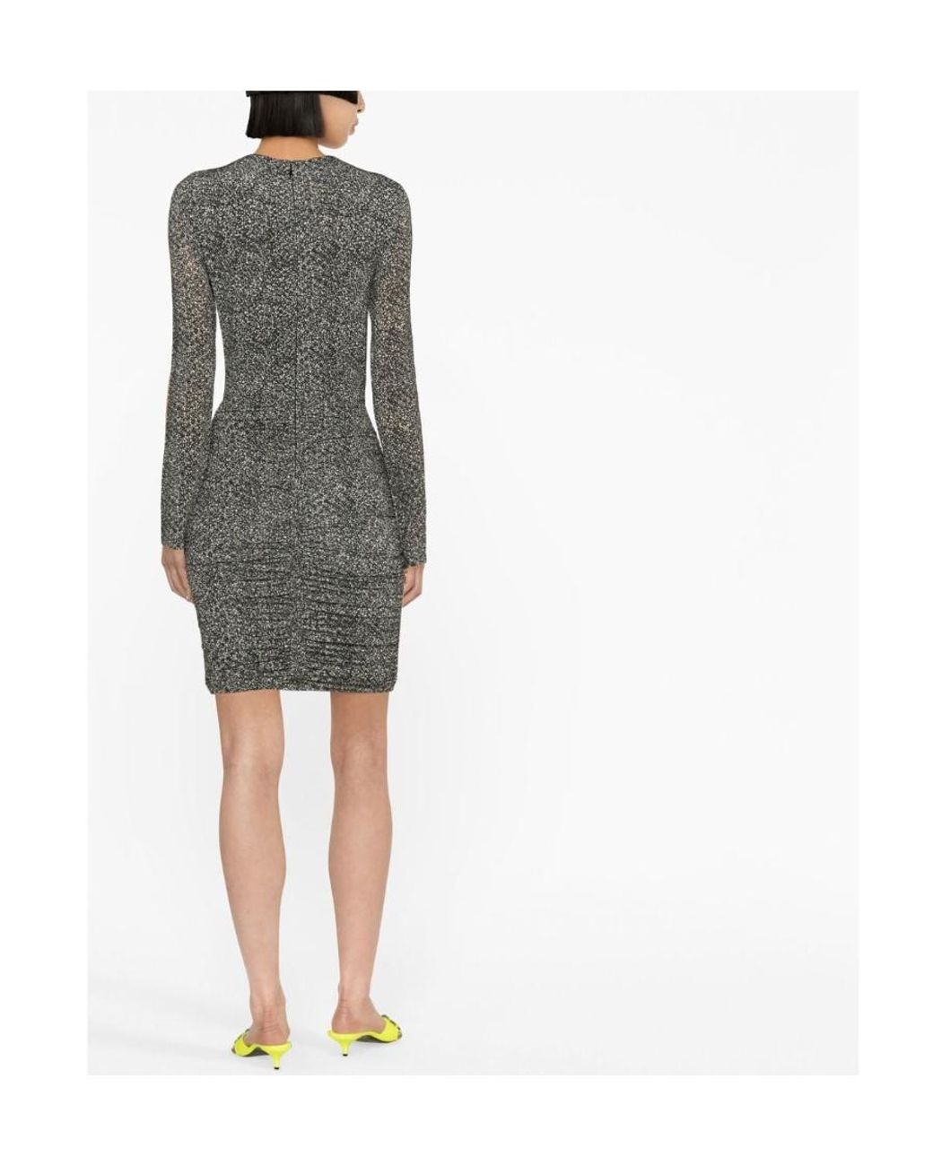 Isabel Marant Gray Cut-Out Minidress