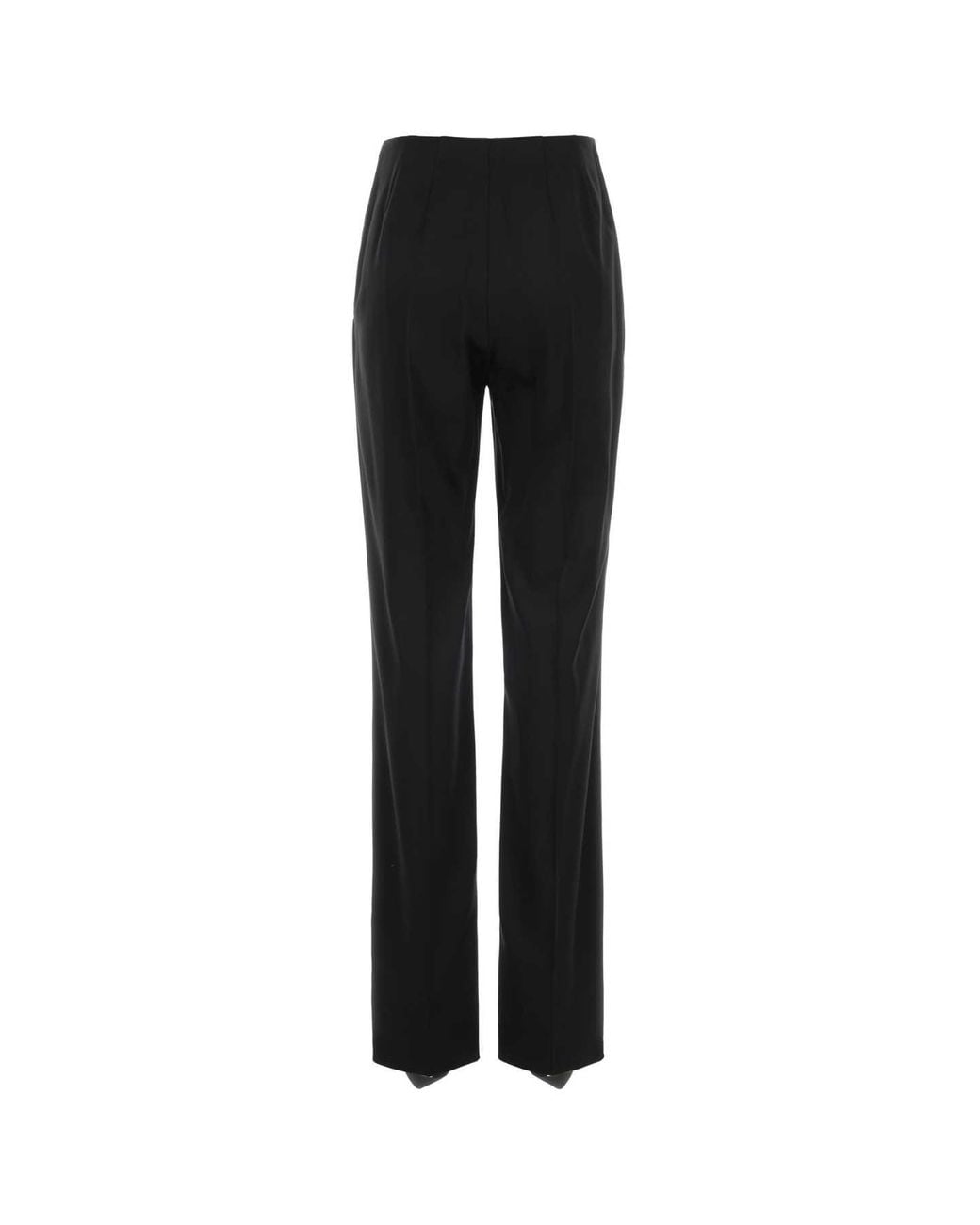 Valentino Black Straight Leg Tailored Pants