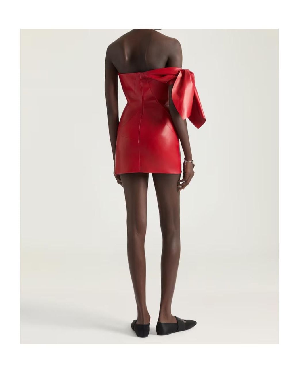Givenchy Red Knot Strapless Miini Dress